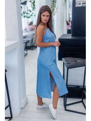 Купить Хлопковый сарафан летний на тонких бретельках LINGERIE 170358 в Украина в Lingerie.ua - Одяг для дому та відпочинку, Фото 18