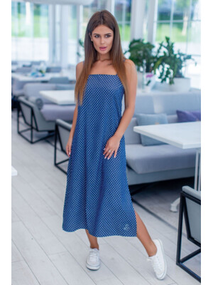 Купить Хлопковый сарафан летний на тонких бретельках LINGERIE 170358 в Украина в Lingerie.ua - Одяг для дому та відпочинку, Фото 24