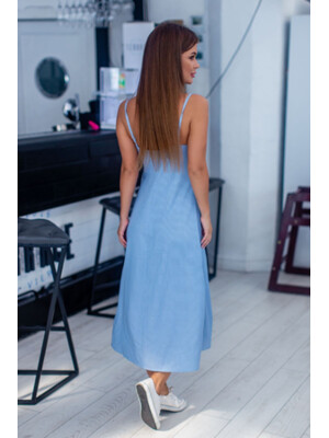 Купить Хлопковый сарафан летний на тонких бретельках LINGERIE 170358 в Украина в Lingerie.ua - Одяг для дому та відпочинку, Фото 7