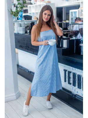 Купить Хлопковый сарафан летний на тонких бретельках LINGERIE 170358 в Украина в Lingerie.ua - Одяг для дому та відпочинку, Фото 8