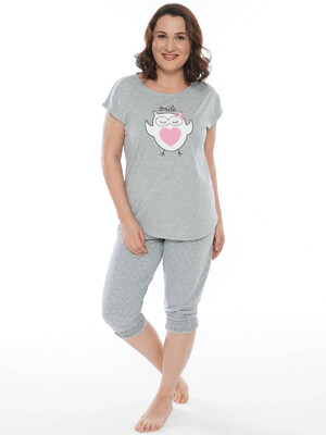 Купить Трикотажный  комплект с бриджами VIENETTA 0120100624 в Украина в Lingerie.ua - Одяг для дому та відпочинку, Фото 1