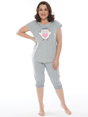 Купить Трикотажный  комплект с бриджами VIENETTA 0120100624 в Украина в Lingerie.ua - Одяг для дому та відпочинку, Фото 4