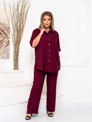 Купить Льняные брюки большого размера LINGERIE 170559-2  в Украина в Lingerie.ua - Одяг для дому та відпочинку, Фото 7