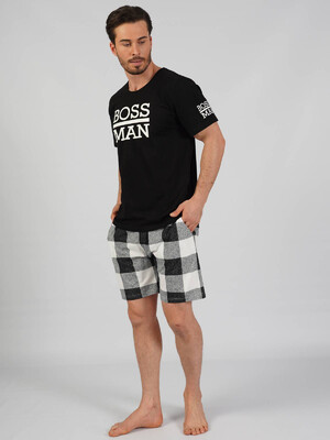 Купить Комплект мужской GAZZAZ 1011661722 футболка  брюки  шорты в Украина в Lingerie.ua - Одяг для дому та відпочинку, Фото 1