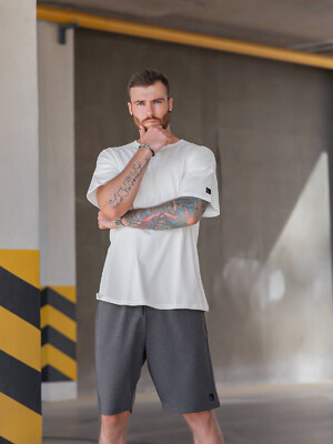 Купить Трикотажные мужские шорты с карманами LNGR 170572-1  в Украина