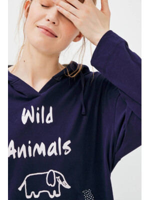 Купить Хлопковый домашний костюм с капюшоном HAYS 45033-B71 в Украина в Lingerie.ua - Одяг для дому та відпочинку, Фото 3