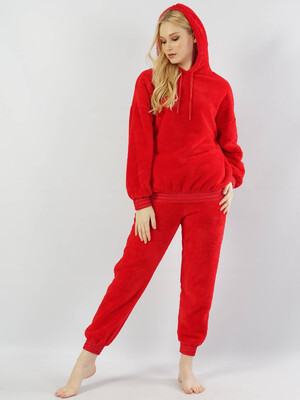 Теплый домашний костюм женский с капюшоном VIENETTA 1030950000