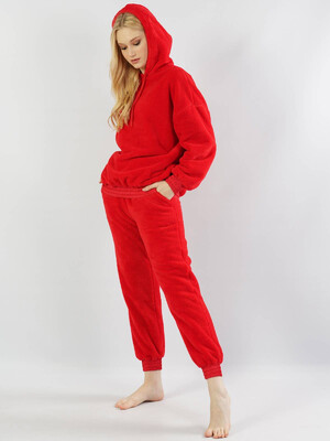 Купить Теплий домашній костюм жіночий з капюшоном VIENETTA 1030950000 в Украина в Lingerie.ua - Одяг для дому та відпочинку, Фото 2