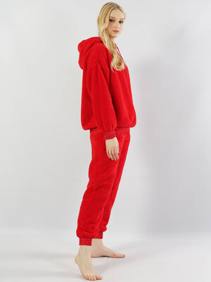 Купить Теплий домашній костюм жіночий з капюшоном VIENETTA 1030950000 в Украина в Lingerie.ua - Одяг для дому та відпочинку, Фото 3