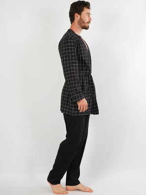 Купить Хлопковый мужской короткий халат GAZZAZ 1040610253 в Украина в Lingerie.ua - Одяг для дому та відпочинку, Фото 2