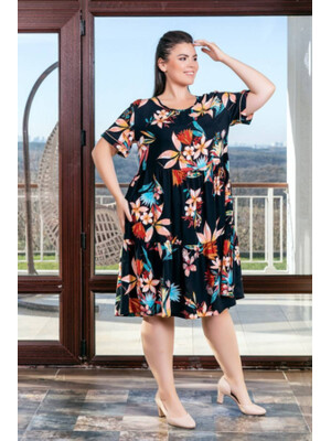 Купить Платье летнее из вискозы свободного покроя COCOON J2-2396 в Украина в Lingerie.ua - Одяг для дому та відпочинку, Фото 2