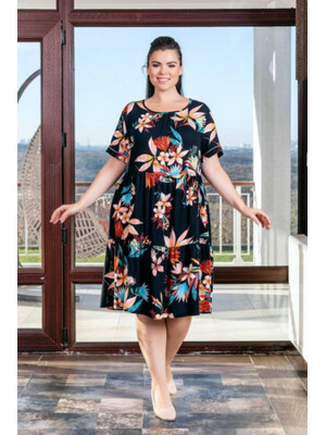 Купить Платье летнее из вискозы свободного покроя COCOON J2-2396 в Украина в Lingerie.ua - Одяг для дому та відпочинку, Фото 3