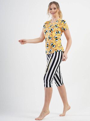 Купить Хлопковый комплект с капри VIENETTA 1114724700 в Украина в Lingerie.ua - Одяг для дому та відпочинку, Фото 3