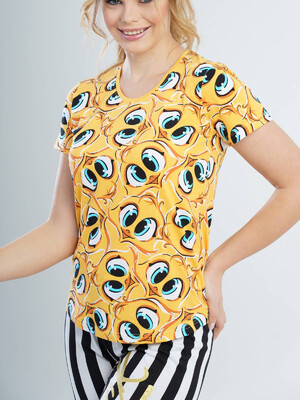 Купить Хлопковый комплект с капри VIENETTA 1114724700 в Украина в Lingerie.ua - Одяг для дому та відпочинку, Фото 6