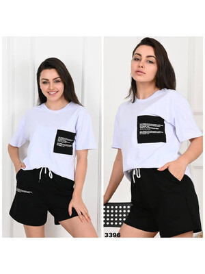 Купить Костюм  ADROM 3396 футболка с шортами хлопковый трикотаж  в Украина в Lingerie.ua - Одяг для дому та відпочинку, Фото 4