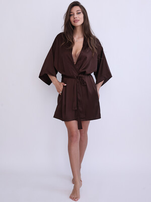 Купить Шовковий халат кімоно жіночий LINGERIE 170114 в Украина в Lingerie.ua - Одяг для дому та відпочинку, Фото 4