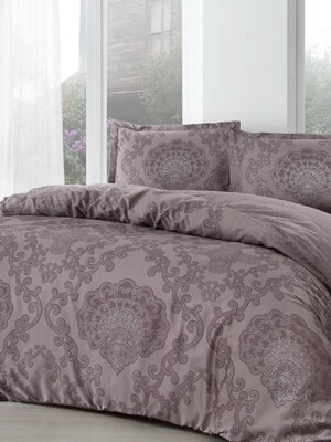 Купить Комплект постельного белья TAC Saten VIOLET в Украина в Lingerie.ua - Одяг для дому та відпочинку, Фото 1