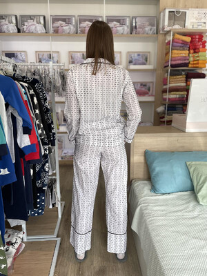 Купить Комплект женский NUBA 03 рубашка брюки из поплина в Украина в Lingerie.ua - Одяг для дому та відпочинку, Фото 2