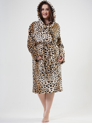 Купить Халат из софта с капюшоном VIENETTA 2021060172 в Украина в Lingerie.ua - Одяг для дому та відпочинку, Фото 6