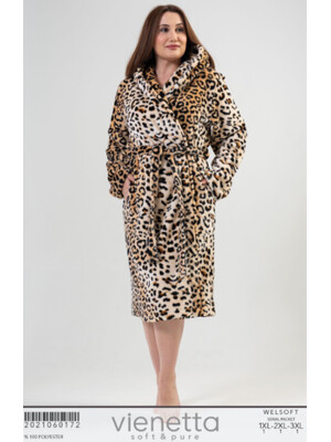 Купить Халат из софта с капюшоном VIENETTA 2021060172 в Украина в Lingerie.ua - Одяг для дому та відпочинку, Фото 7