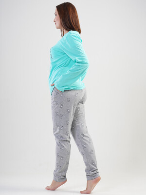 Купить Комплект женский пiжама VIENETTA 2010702797 большой размер из хлопка в Украина в Lingerie.ua - Одяг для дому та відпочинку, Фото 3