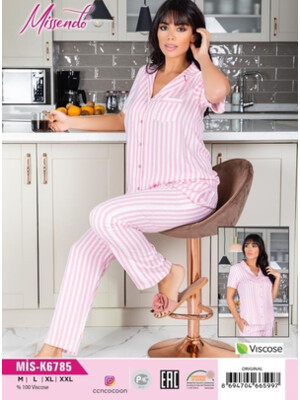 Купить Комплект пижама MISSENDO К6785  штапель в Украина в Lingerie.ua - Одяг для дому та відпочинку, Фото 2