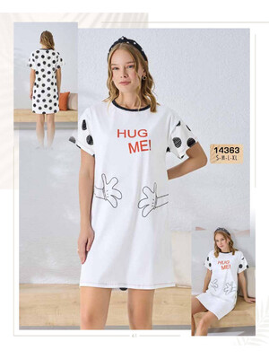 Бавовняна туніка з коротким рукавом SEVIM 14363