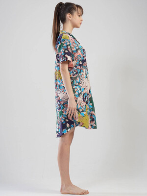 Купить Халат рубашка  с цветочным принтом VIENETTA 1110719658 в Украина в Lingerie.ua - Одяг для дому та відпочинку, Фото 3