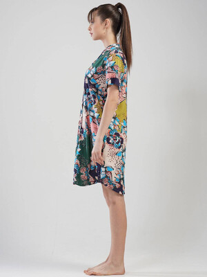 Купить Халат рубашка  с цветочным принтом VIENETTA 1110719658 в Украина в Lingerie.ua - Одяг для дому та відпочинку, Фото 5