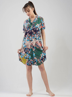 Купить Халат рубашка  с цветочным принтом VIENETTA 1110719658 в Украина в Lingerie.ua - Одяг для дому та відпочинку, Фото 6