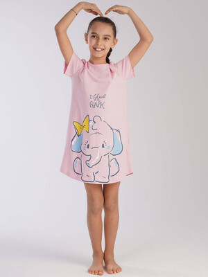 Купить Бавовняна туніка з коротким рукавом VIENETTA 2113280000 в Украина в Lingerie.ua - Одяг для дому та відпочинку, Фото 2