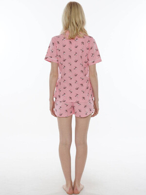 Купить Хлопковая пижама с шортами с принтом VIENETTA 0121892876 в Украина в Lingerie.ua - Одяг для дому та відпочинку, Фото 4