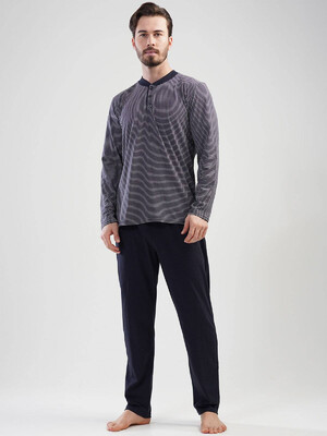 Купить Хлопковый домашний комплект с длинным рукавом GAZZAZ 2016430000  в Украина в Lingerie.ua - Одяг для дому та відпочинку, Фото 1