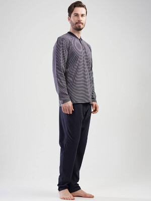 Купить Хлопковый домашний комплект с длинным рукавом GAZZAZ 2016430000  в Украина в Lingerie.ua - Одяг для дому та відпочинку, Фото 3