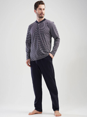 Купить Хлопковый домашний комплект с длинным рукавом GAZZAZ 2016430000  в Украина в Lingerie.ua - Одяг для дому та відпочинку, Фото 4