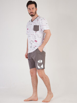 Купить Хлопковая пижама с шортами VIENETTA MAN 2122710576 в Украина в Lingerie.ua - Одяг для дому та відпочинку, Фото 2