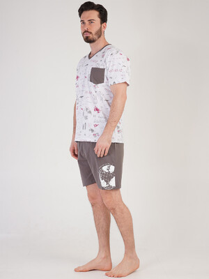 Купить Хлопковая пижама с шортами VIENETTA MAN 2122710576 в Украина в Lingerie.ua - Одяг для дому та відпочинку, Фото 5