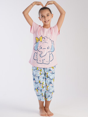 Купить Бавовняний комплект із капрі VIENETTA 2113321502 в Украина в Lingerie.ua - Одяг для дому та відпочинку, Фото 3