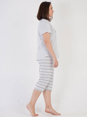 Купить Хлопковый комплект с капри в полоску VIENETTA 2115431769 в Украина в Lingerie.ua - Одяг для дому та відпочинку, Фото 2