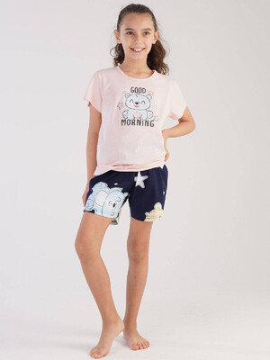Купить Хлопковая пижама с шортами VIENETTA KIDS 2121851510 в Украина в Lingerie.ua - Одяг для дому та відпочинку, Фото 3