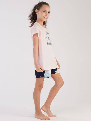 Купить Хлопковая пижама с шортами VIENETTA KIDS 2121851510 в Украина в Lingerie.ua - Одяг для дому та відпочинку, Фото 4