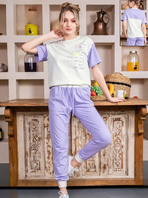 Хлопковый костюм с брюками COCOON Relax К8-8509