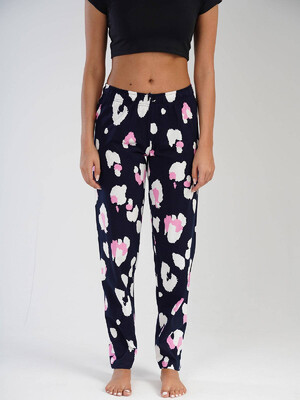 Купить Хлопковые домашние брюки с принтом VIENETTA 2122002749 в Украина в Lingerie.ua - Одяг для дому та відпочинку, Видео