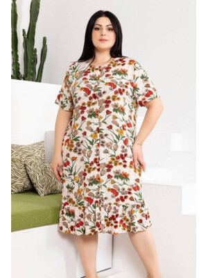 Купить Халат из штапеля с коротким рукавом COCOON К4-4316 в Украина в Lingerie.ua - Одяг для дому та відпочинку, Фото 2