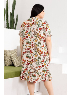 Купить Халат из штапеля с коротким рукавом COCOON К4-4316 в Украина в Lingerie.ua - Одяг для дому та відпочинку, Фото 3