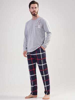 Купить Хлопковая пижама с длинным рукавом VIENETTA MAN 2041870013 в Украина в Lingerie.ua - Одяг для дому та відпочинку, Фото 4