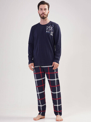 Купить Хлопковая пижама с длинным рукавом VIENETTA MAN 2041870013 в Украина в Lingerie.ua - Одяг для дому та відпочинку, Фото 7