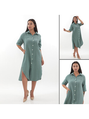 Купить Муслиновое платье на пуговицах V SoftShow 008 в Украина в Lingerie.ua - Одяг для дому та відпочинку, Фото 13