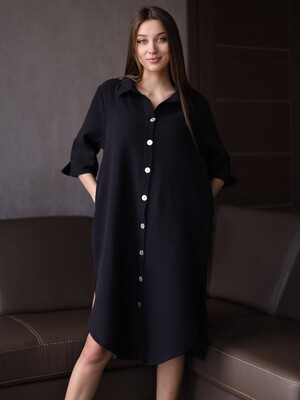 Купить Муслиновое платье на пуговицах V SoftShow 008 в Украина в Lingerie.ua - Одяг для дому та відпочинку, Фото 10