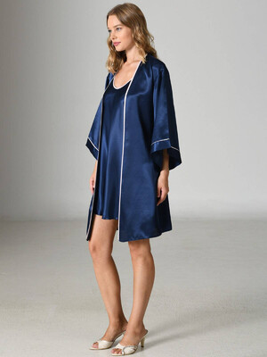 Купить Шелковый комплект из ночной сорочки и халата VIENETTA 1609944852 в Украина в Lingerie.ua - Одяг для дому та відпочинку, Фото 1